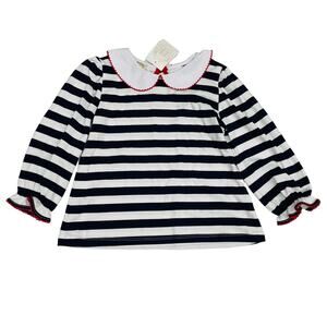 NWT TBBC Size 6 Maude Elbow Patch Top